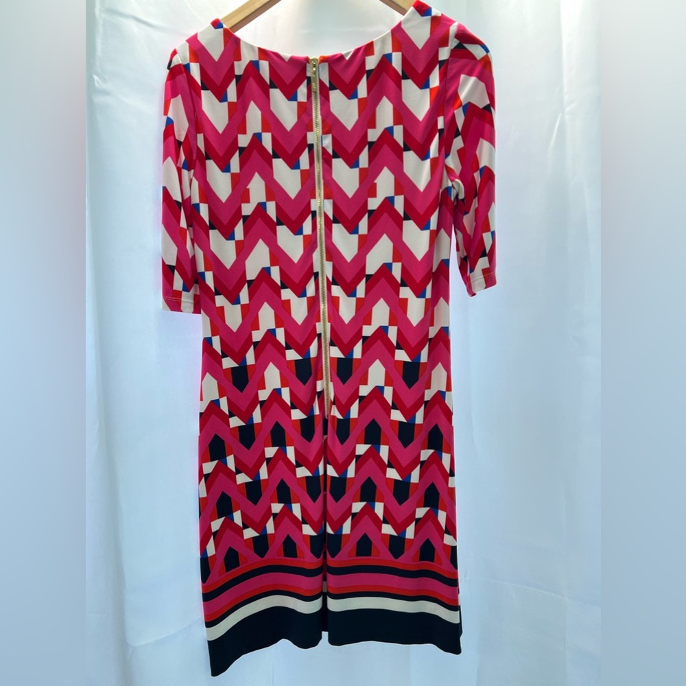 Eliza J Geometric Shift Midi Dress Size: 8 Excellent Used Condition. - Picture 3 of 11